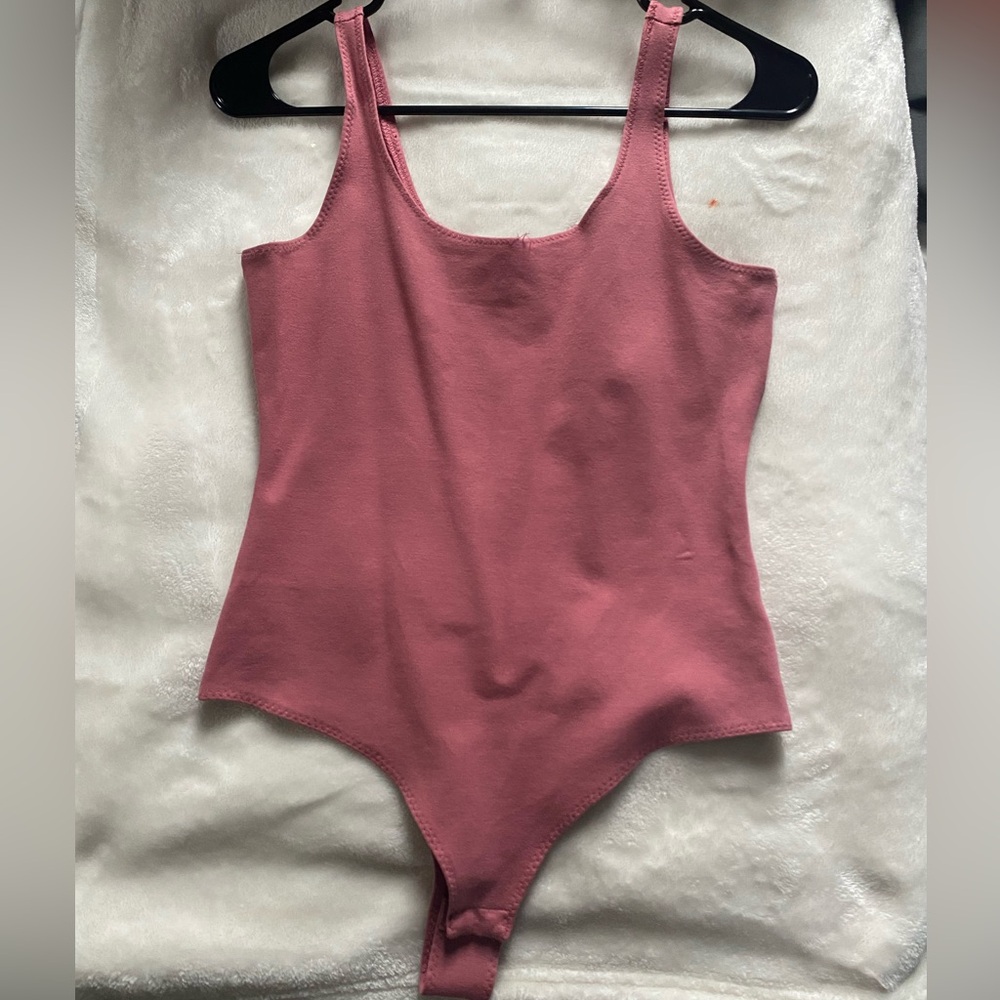 Pink Sleeveless Bodysuit